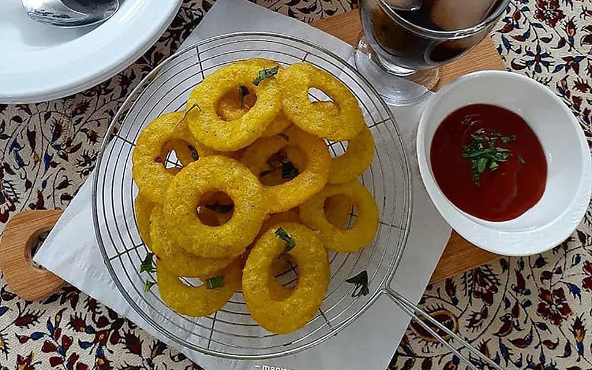مواد لازم و آموزش چیپس سیب زمینی حلقه ای برای 2 یا 4 یا 6 نفر | تناسب ساده