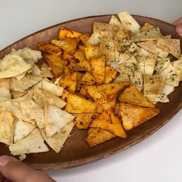 مواد لازم و آموزش چیپس نان برای 2 یا 4 یا 6 نفر | تناسب ساده مواد لازم و آموزش چیپس نان برای 2 یا 4 یا 6 نفر | تناسب ساده