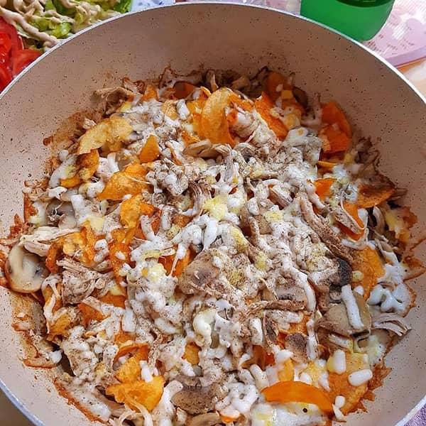 مواد لازم و آموزش چیپس و پنیر برای 2 یا 4 یا 6 نفر | تناسب ساده