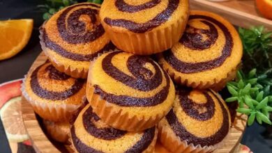 مواد لازم و آموزش کاپ کیک ژله ای پرتقال خانگی (مرحله به مرحله)