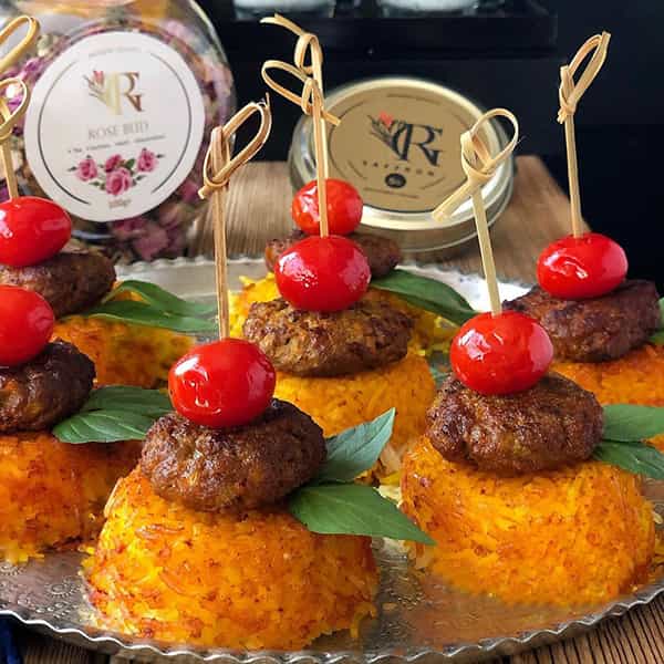 مواد لازم و آموزش کباب تابه ای با کته قالبی برای 2 یا 4 یا 6 نفر | تناسب ساده