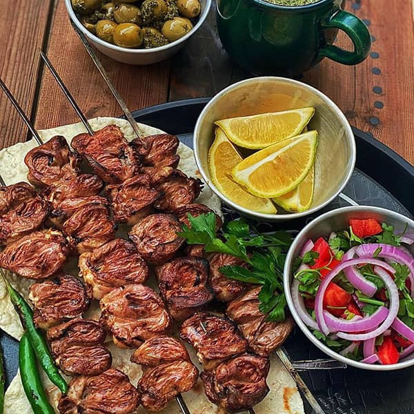مواد لازم و آموزش کباب دل مرغ برای 2 یا 4 یا 6 نفر | تناسب ساده مواد لازم و آموزش کباب دل مرغ برای 2 یا 4 یا 6 نفر | تناسب ساده