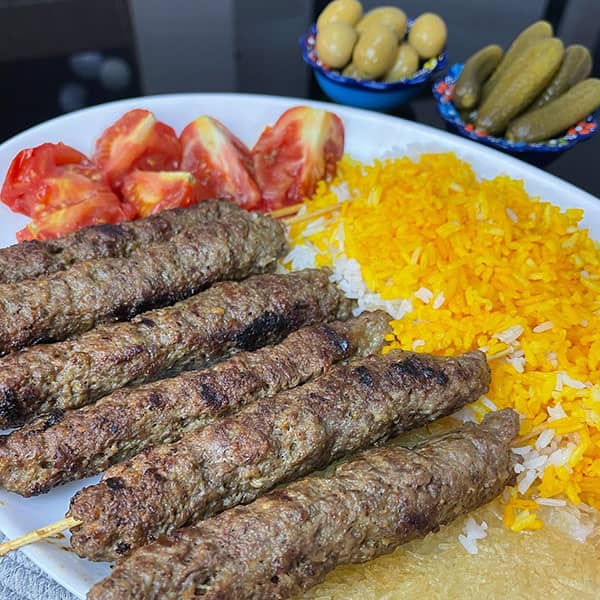 مواد لازم و آموزش کباب سیخی برای 2 یا 4 یا 6 نفر | تناسب ساده