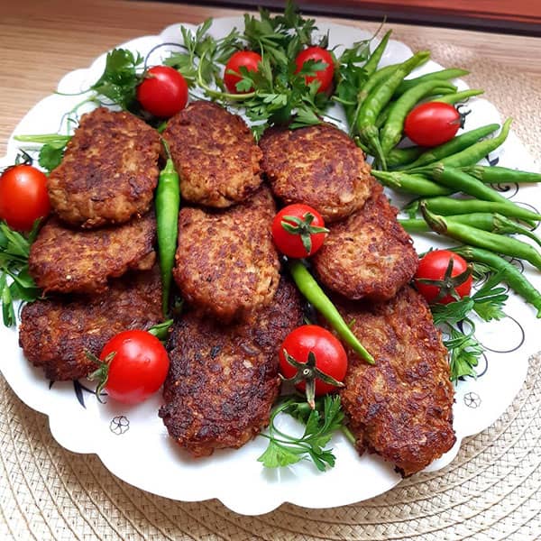 مواد لازم و آموزش کتلت بادمجان کبابی برای 2 یا 4 یا 6 نفر | تناسب ساده