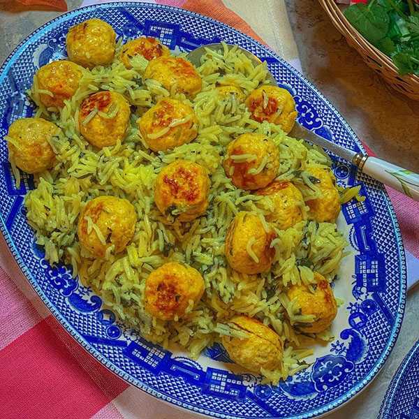مواد لازم و آموزش کته گشنیز برای 2 یا 4 یا 6 نفر | تناسب ساده