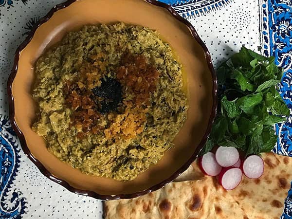 مواد لازم و آموزش کشک بادمجان با مرغ برای 2 یا 4 یا 6 نفر | تناسب ساده