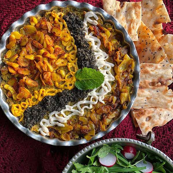 مواد لازم و آموزش کشک و بادمجان کبابی برای 2 یا 4 یا 6 نفر | تناسب ساده