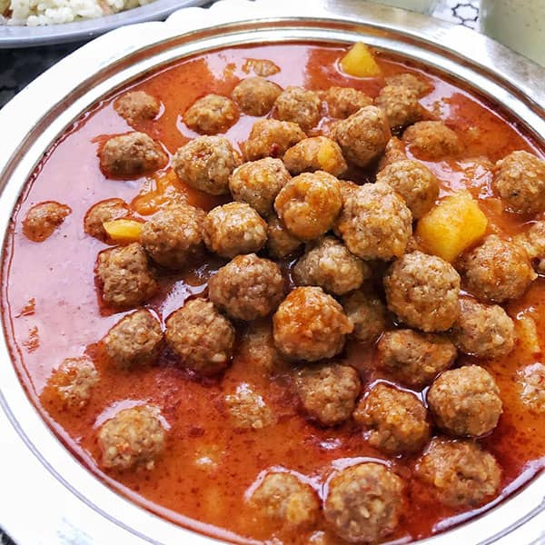 مواد لازم و آموزش کوفته باتمان برای 2 یا 4 یا 6 نفر | تناسب ساده