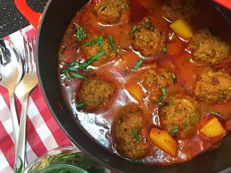 مواد لازم و آموزش کوفته نخودچی خانگی (مرحله به مرحله)