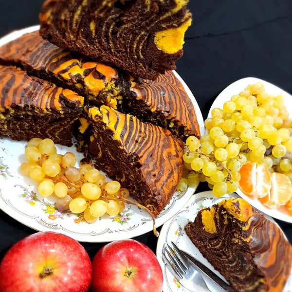 مواد لازم و آموزش کیک تایگر خانگی (مرحله به مرحله)
