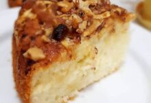 مواد لازم و آموزش کیک سیب و ماست خانگی (مرحله به مرحله)