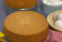 مواد لازم و آموزش کیک شیفون ساده خانگی (مرحله به مرحله)