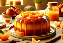 مواد لازم و آموزش کیک نارنگی خانگی (مرحله به مرحله)