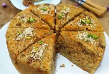 مواد لازم و آموزش کیک هویج بدون فر و همزن خانگی (مرحله به مرحله)