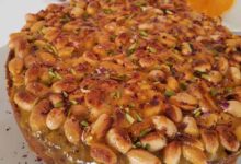 مواد لازم و آموزش کیک وانیلی با بادام خانگی (مرحله به مرحله)