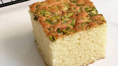 مواد لازم و آموزش کیک پسته خانگی (مرحله به مرحله)