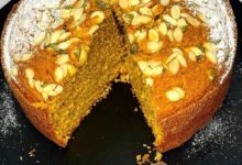 مواد لازم و آموزش کیک کدو حلوایی بدون فر خانگی (مرحله به مرحله)
