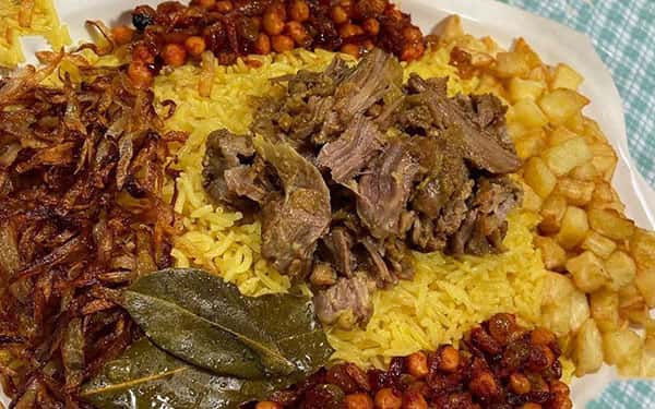 مواد لازم و آموزش گبولی پلو برای 2 یا 4 یا 6 نفر | تناسب ساده