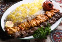 چلو کباب وزیری : دستور تهیه تهیه کباب وزیری، مرغ و کوبیده (مرحله به مرحله)