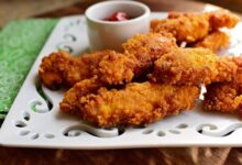 ۳ دستور خوشمزه جهت تهیه چیکن استریپس + عکس (مرحله به مرحله)