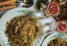 ۴ روش رسپی پلو کنگر؛ پلوی خوشمزه بهاری