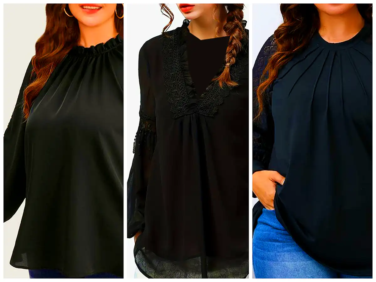 تونیک نخی مشکی (جدیدترین مدل های ترند امسال ۱۴۰۴ - ۲۰۲۵)
