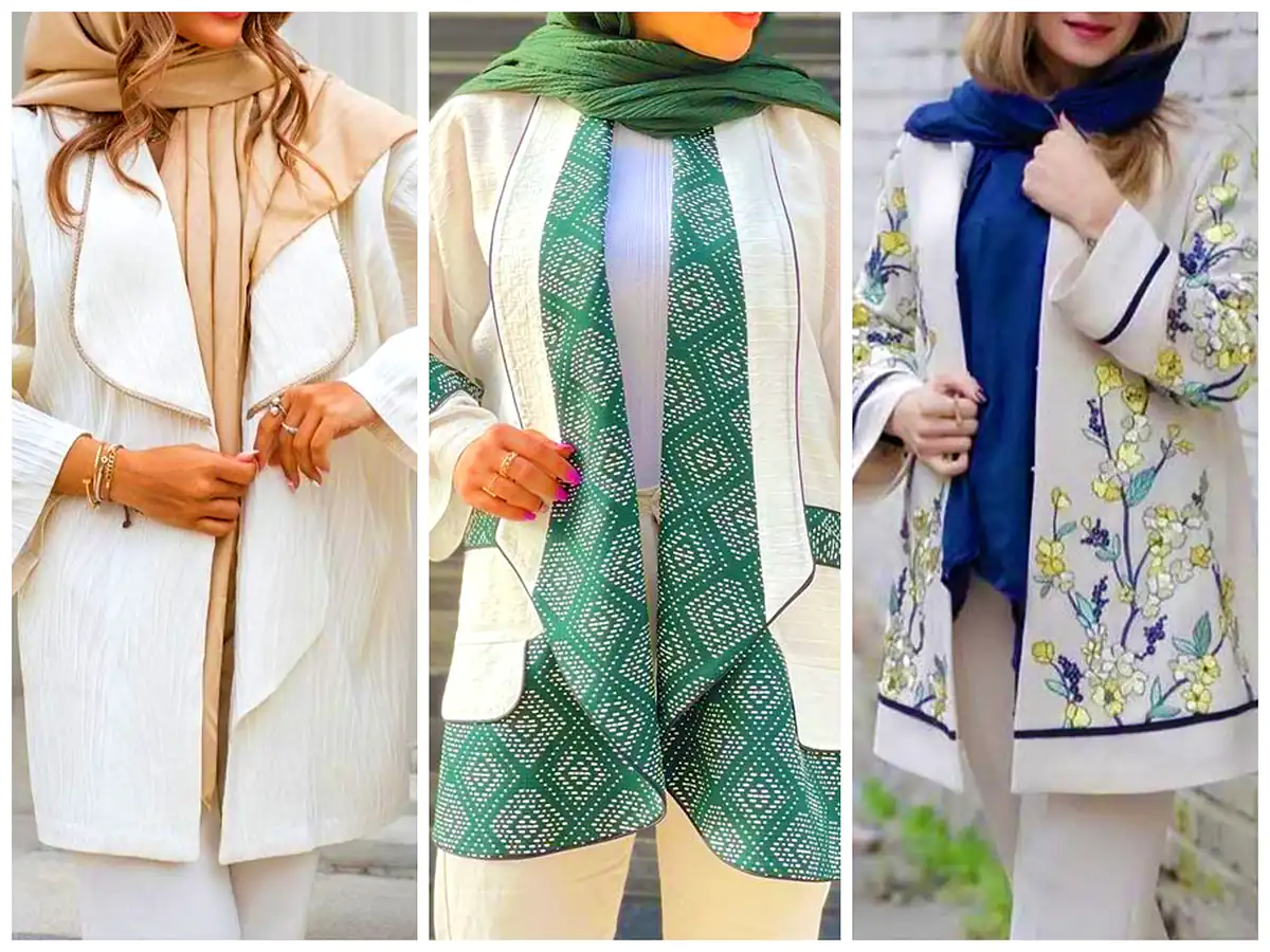 مانتو مجلسی کوتاه پاییزی و شیک (جدیدترین مدل های ترند امسال ۱۴۰۴ - ۲۰۲۵)