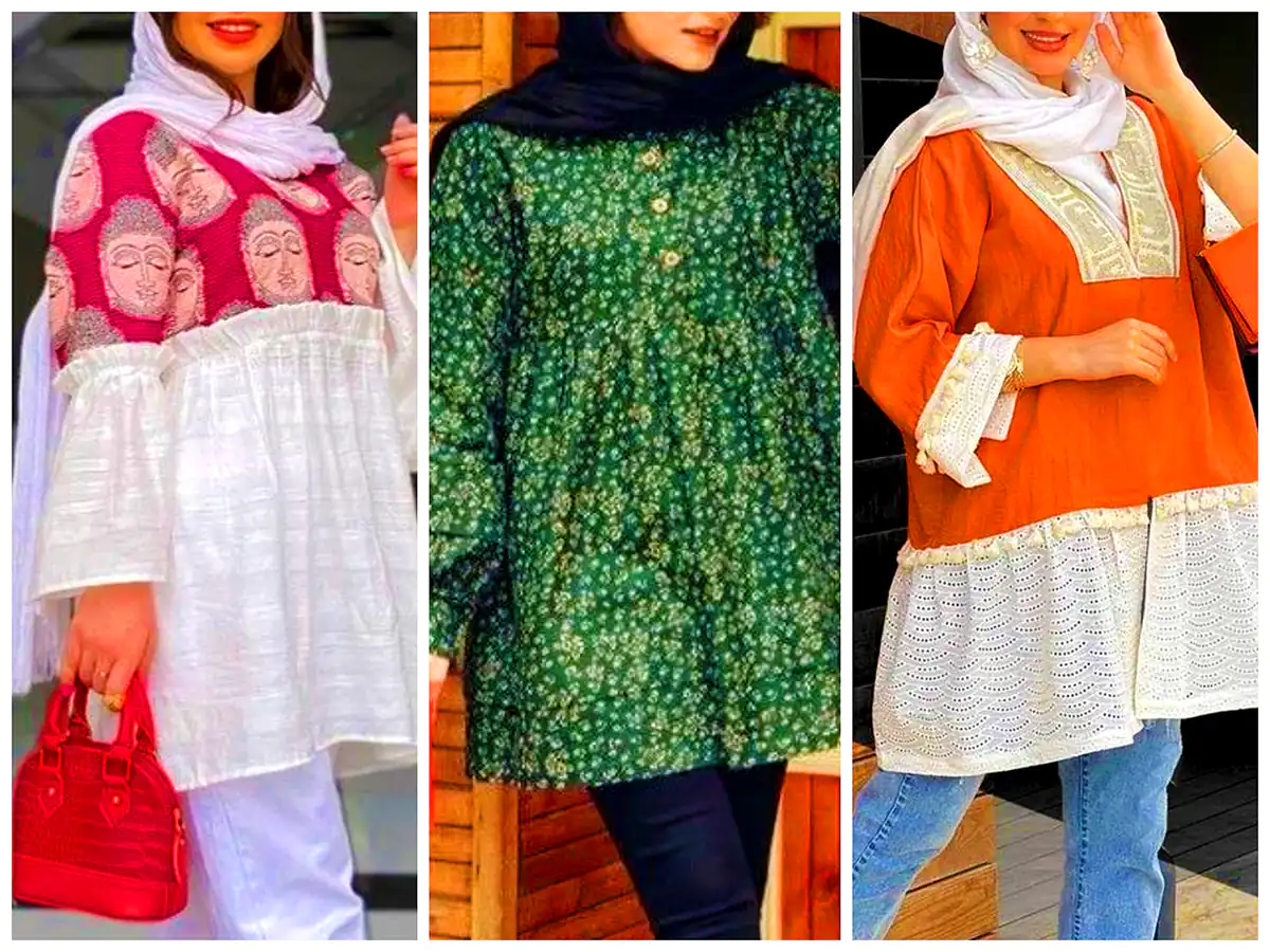 مانتو نخی رنگی کژوال (جدیدترین مدل های ترند امسال ۱۴۰۴ - ۲۰۲۵)