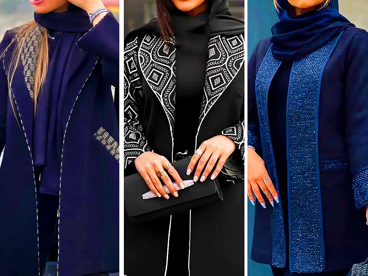 مانتو کتی مشکی لاکچری (جدیدترین مدل های ترند امسال ۱۴۰۴ - ۲۰۲۵)