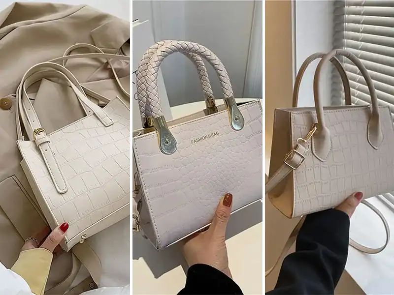 مدل کیف سفید و کرمی شیک زنانه (جدیدترین مدل های ترند امسال ۱۴۰۴ - ۲۰۲۵)