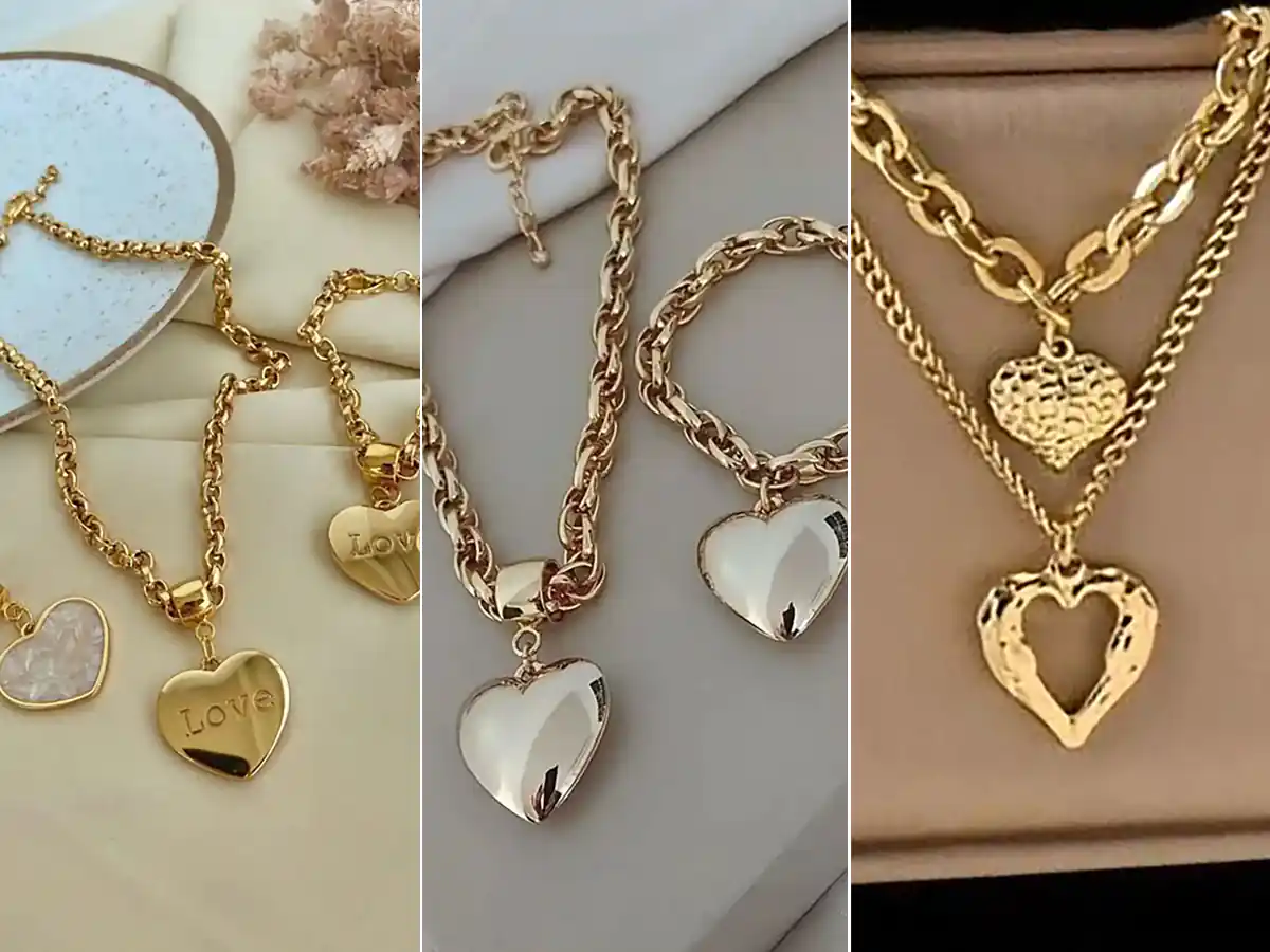 گلوبند طلا قلبی شیک و خاص (جدیدترین مدل های ترند امسال ۱۴۰۴ - ۲۰۲۵)