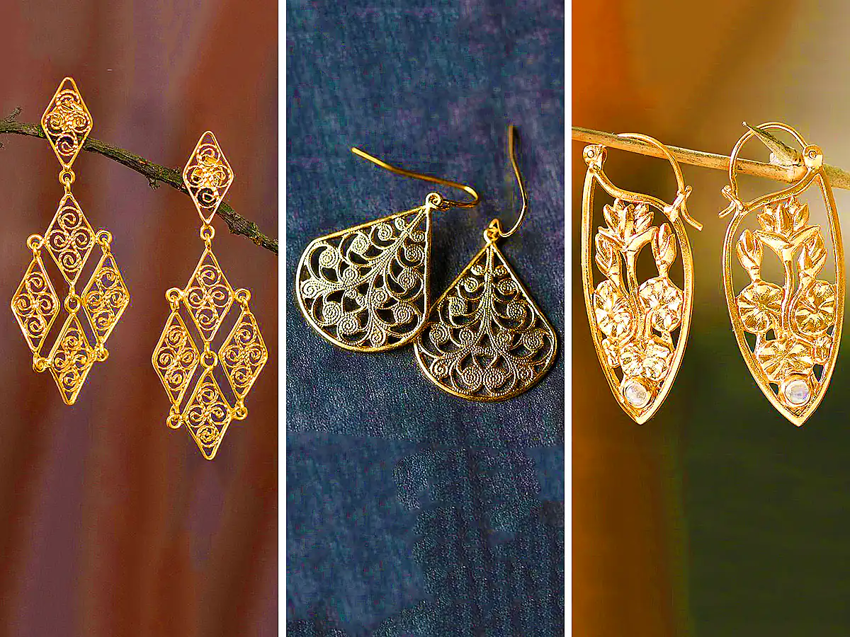 گوشواره طلا سبک بوهومی (جدیدترین مدل های ترند امسال ۱۴۰۴ - ۲۰۲۵)