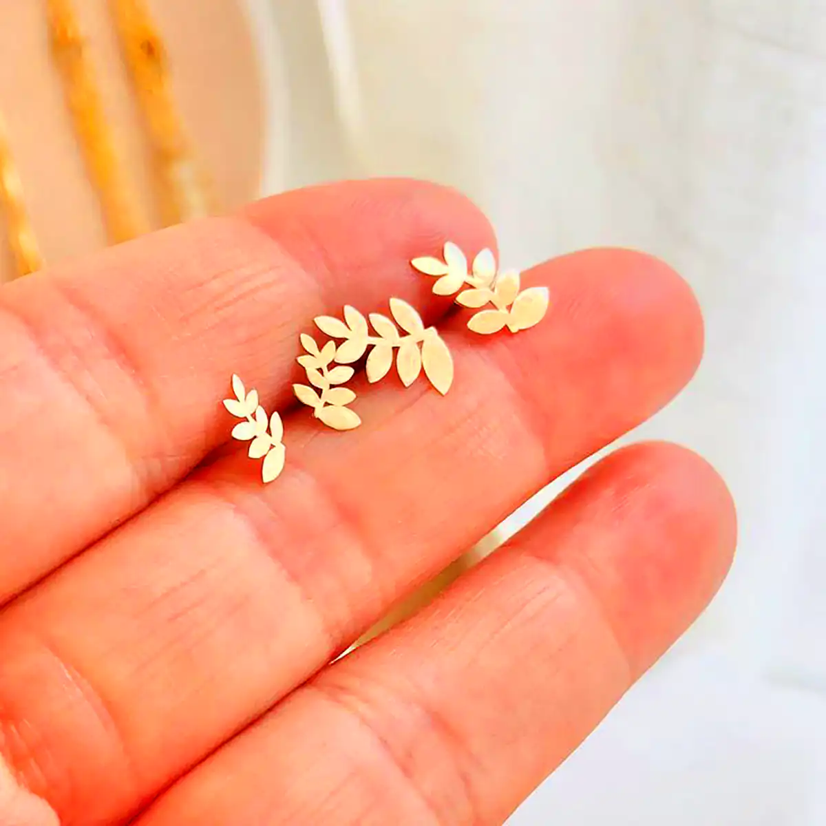گوشواره طلا مدرن و مینیمال