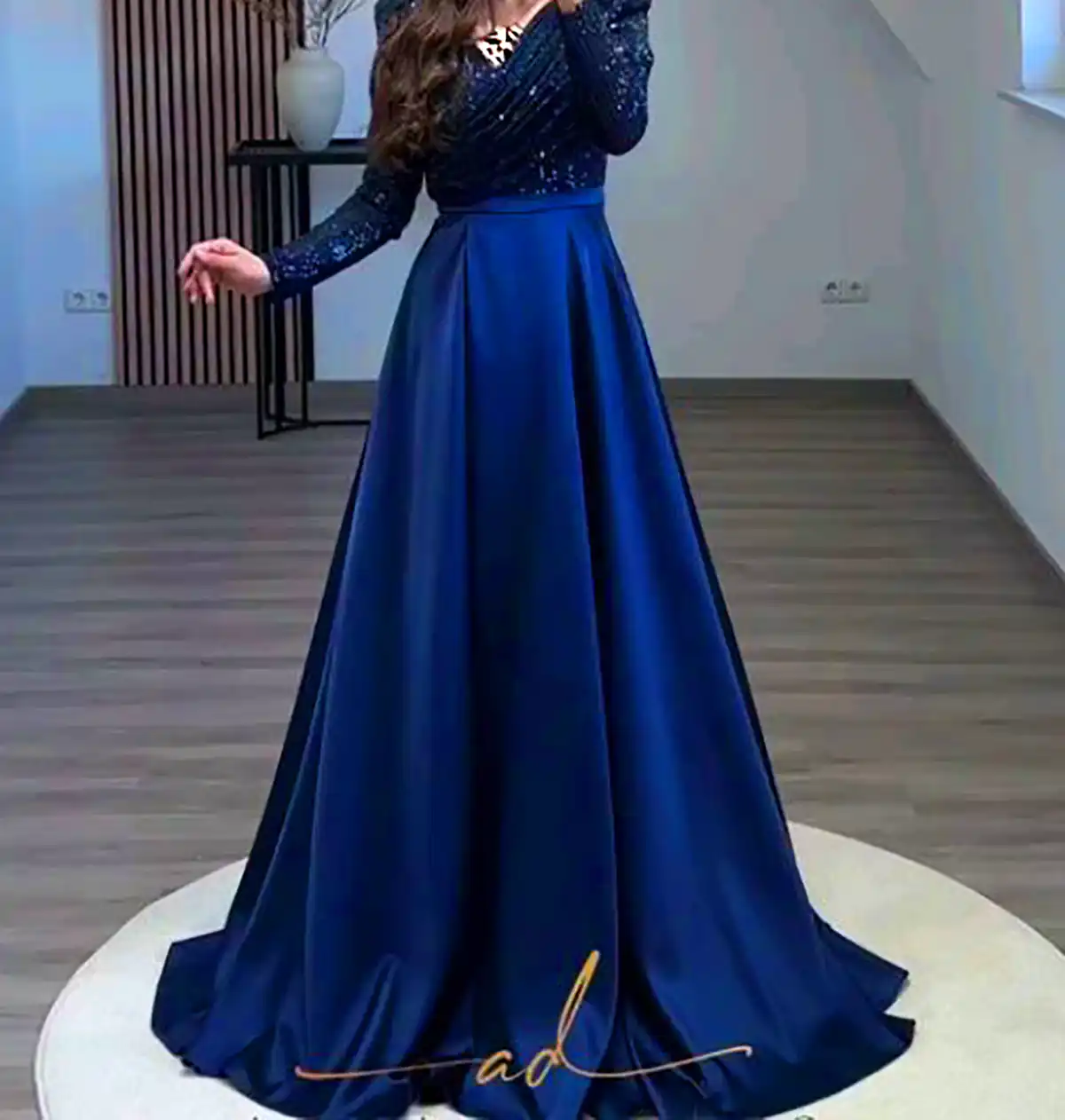 ماکسی مجلسی مزونی ساتن