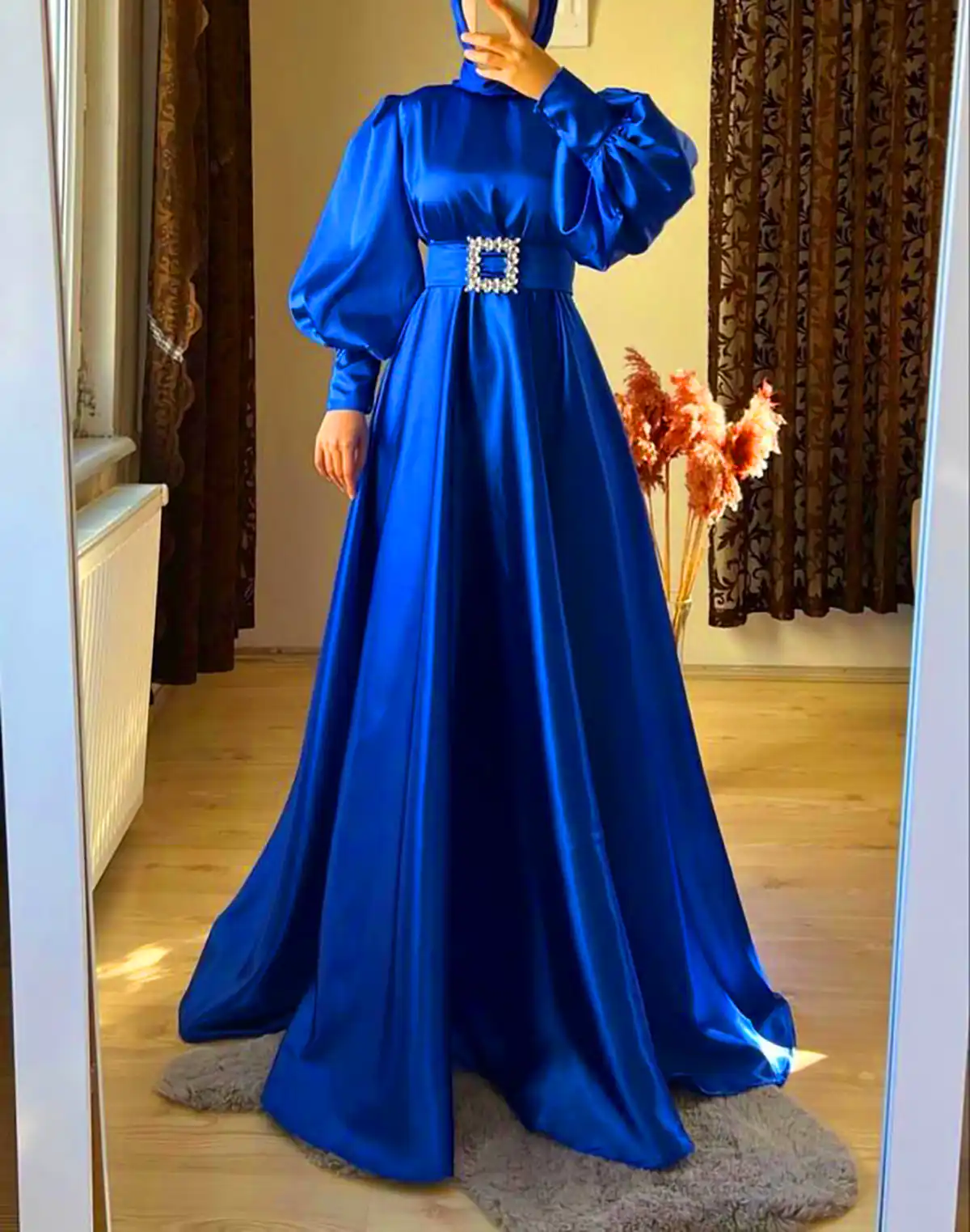 ماکسی مجلسی مزونی ساتن