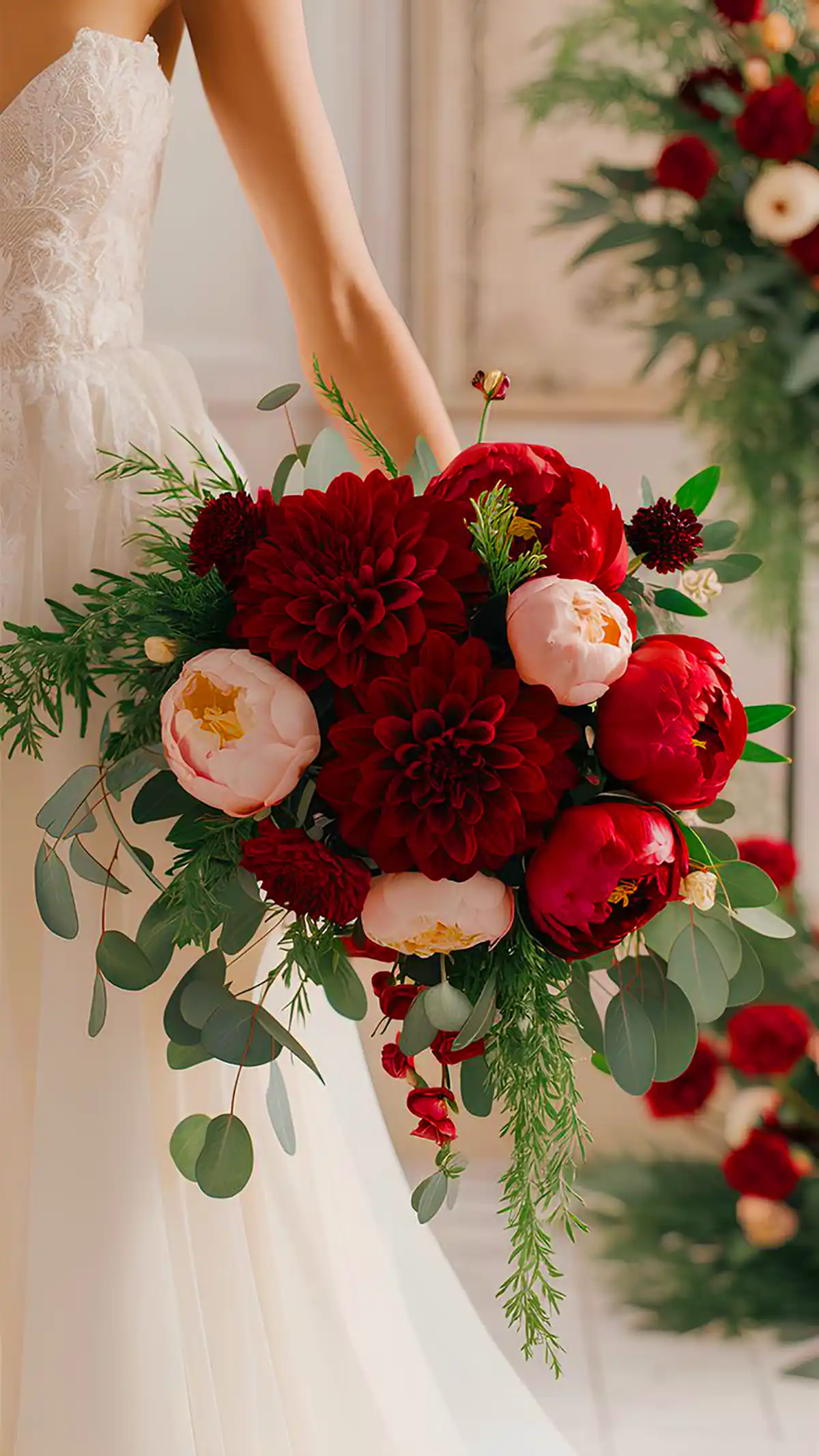 دسته گل ترکیبی عروس (جدیدترین مدل های ترند امسال ۱۴۰۴ - ۲۰۲۵) دسته گل ترکیبی عروس