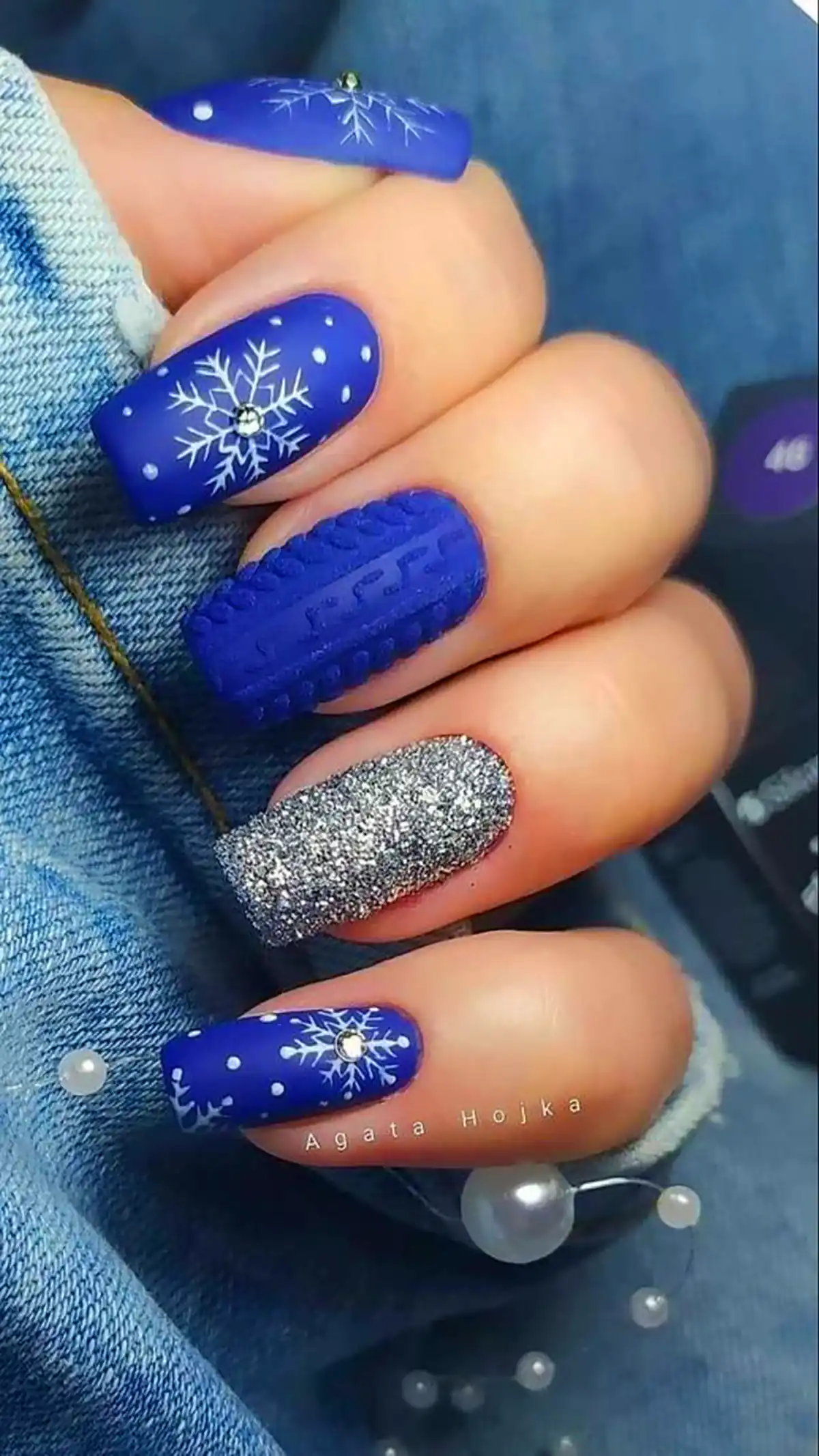 طراحی ناخن برفی
