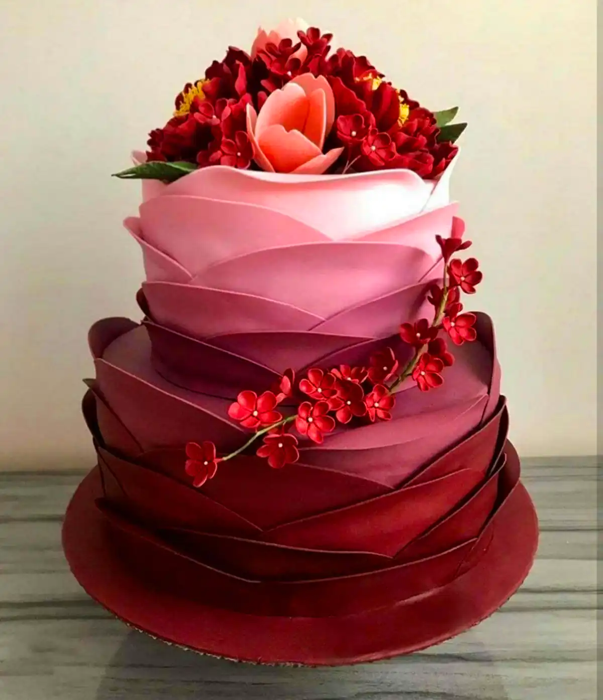کیک عقدکنون سه طبقه