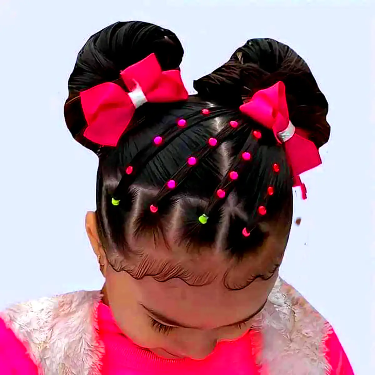 مدل بافت با کش رنگی دخترونه