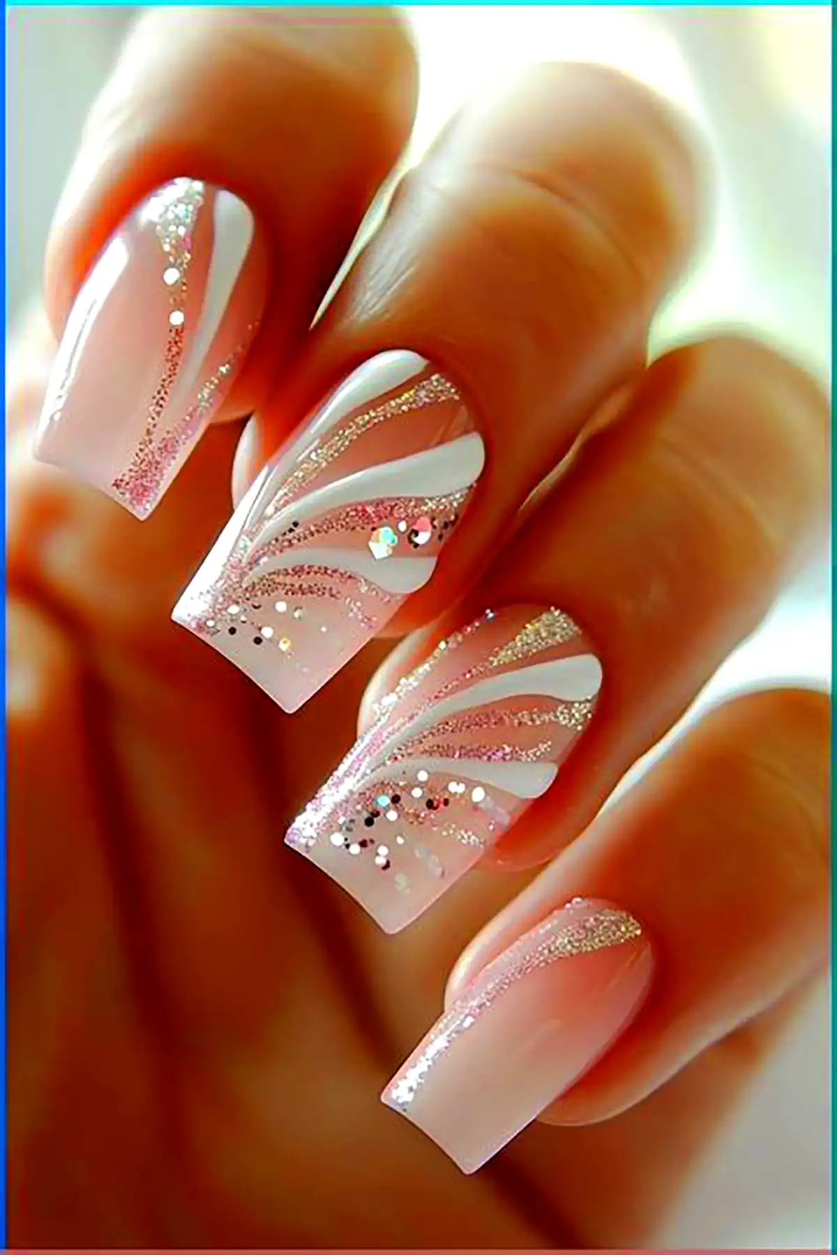 طراحی ناخن مینیمال عروس
