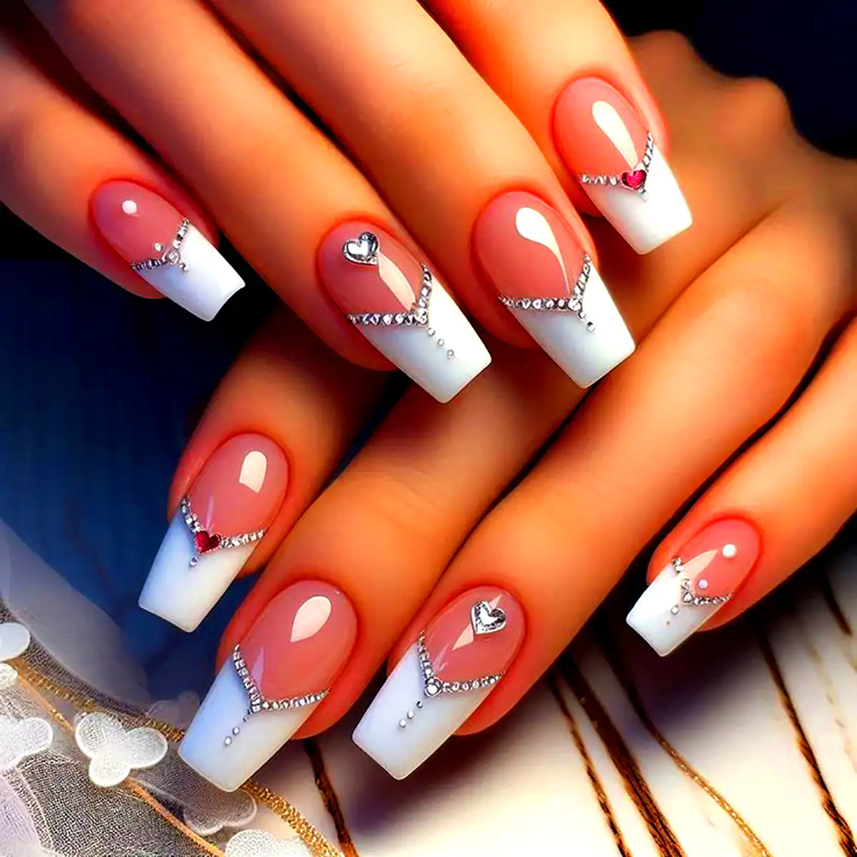 طراحی ناخن مینیمال عروس