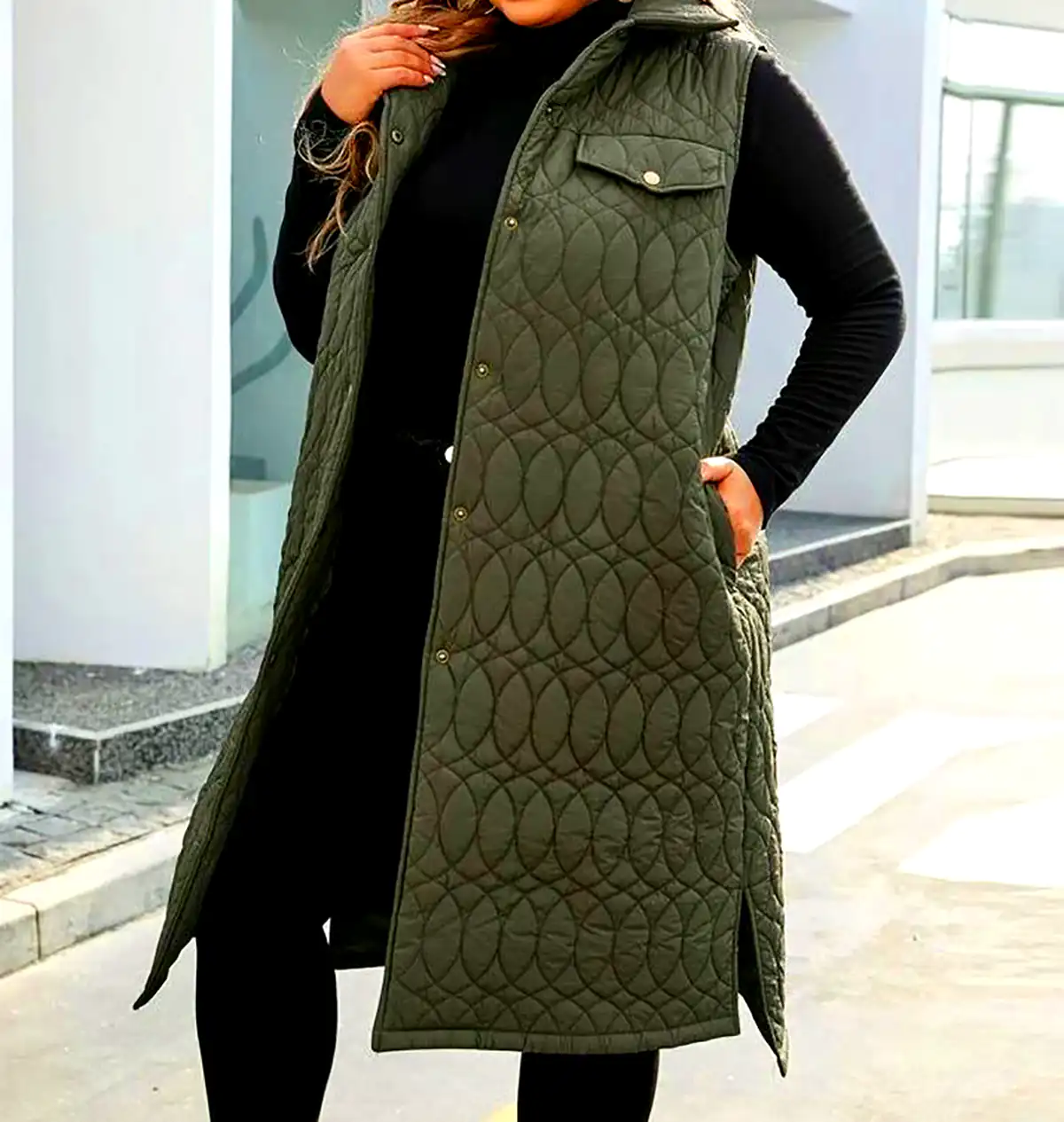 کاپشن لوزی دوزی شیک