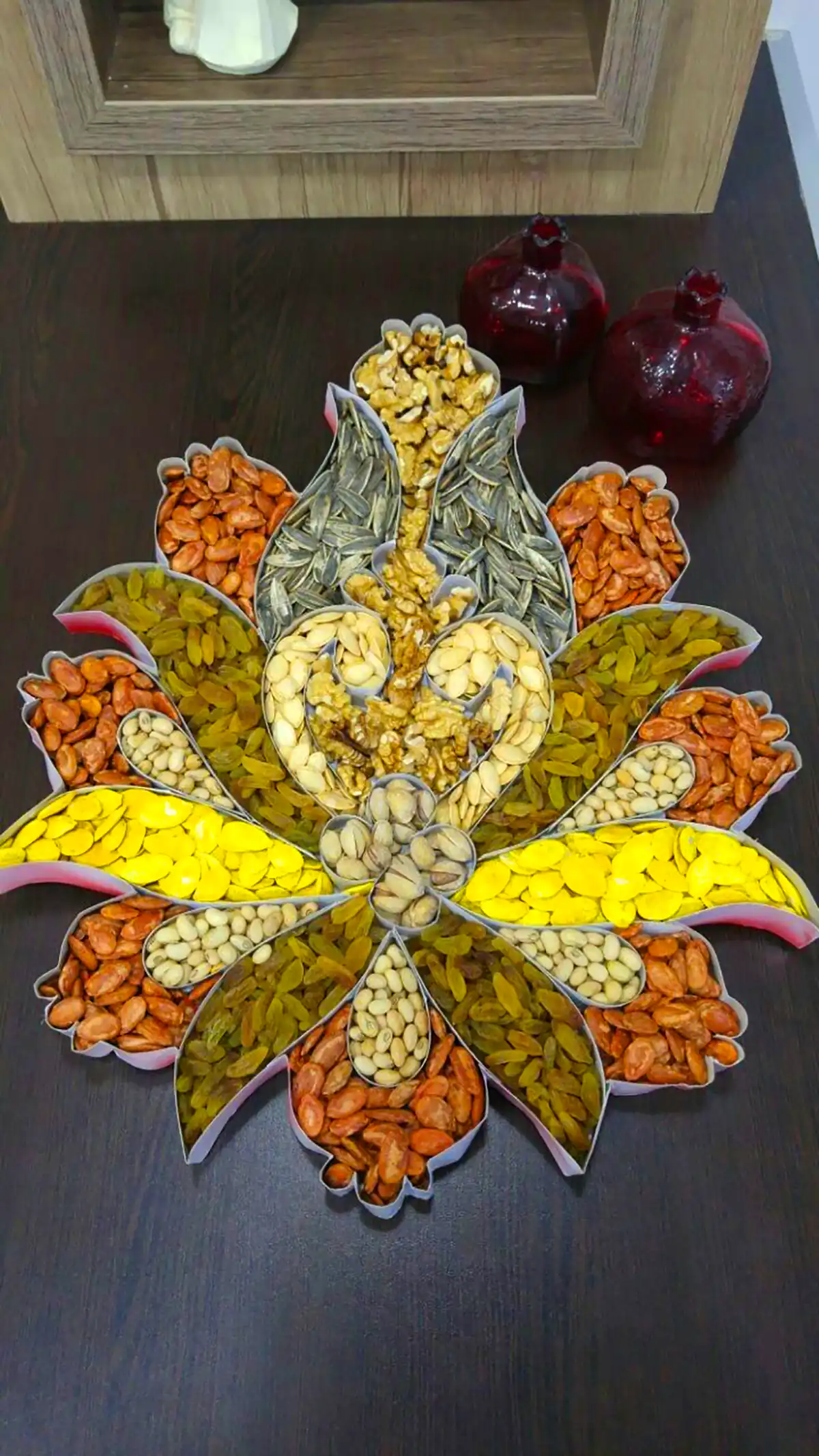 دیزاین آجیل شب یلدایی عروس