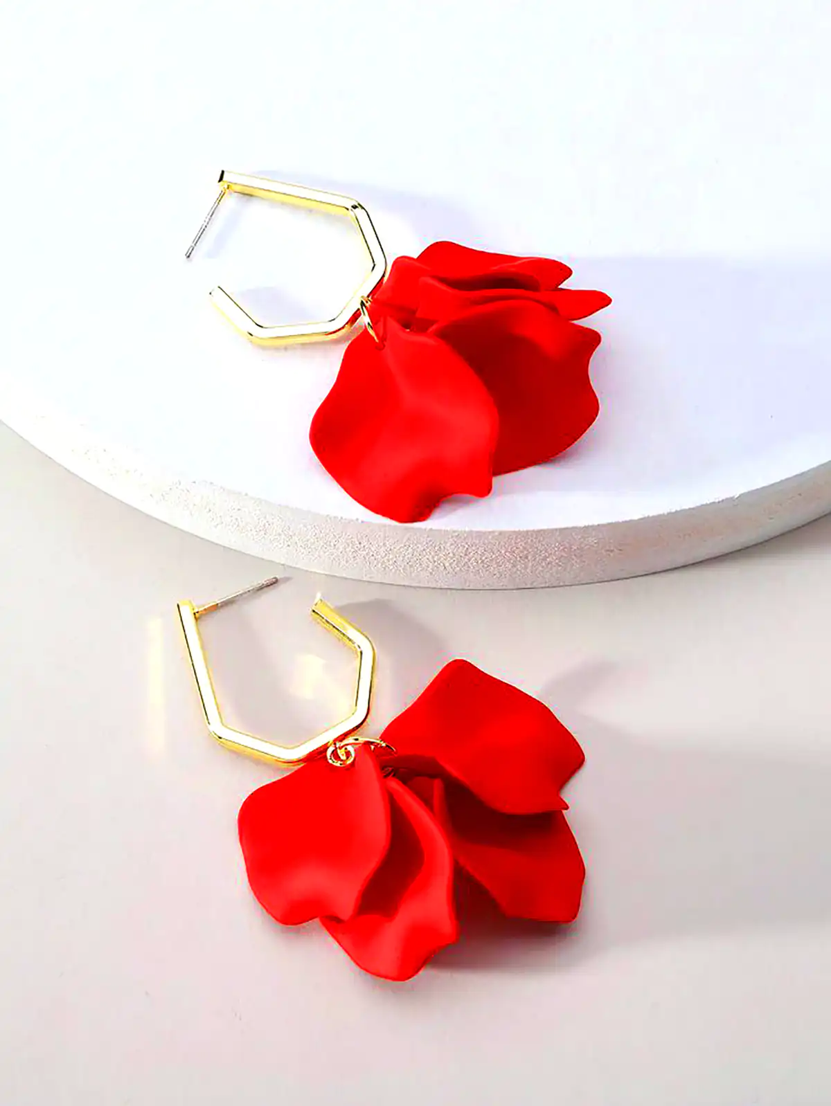 گوشواره فانتزی پارچه ای 