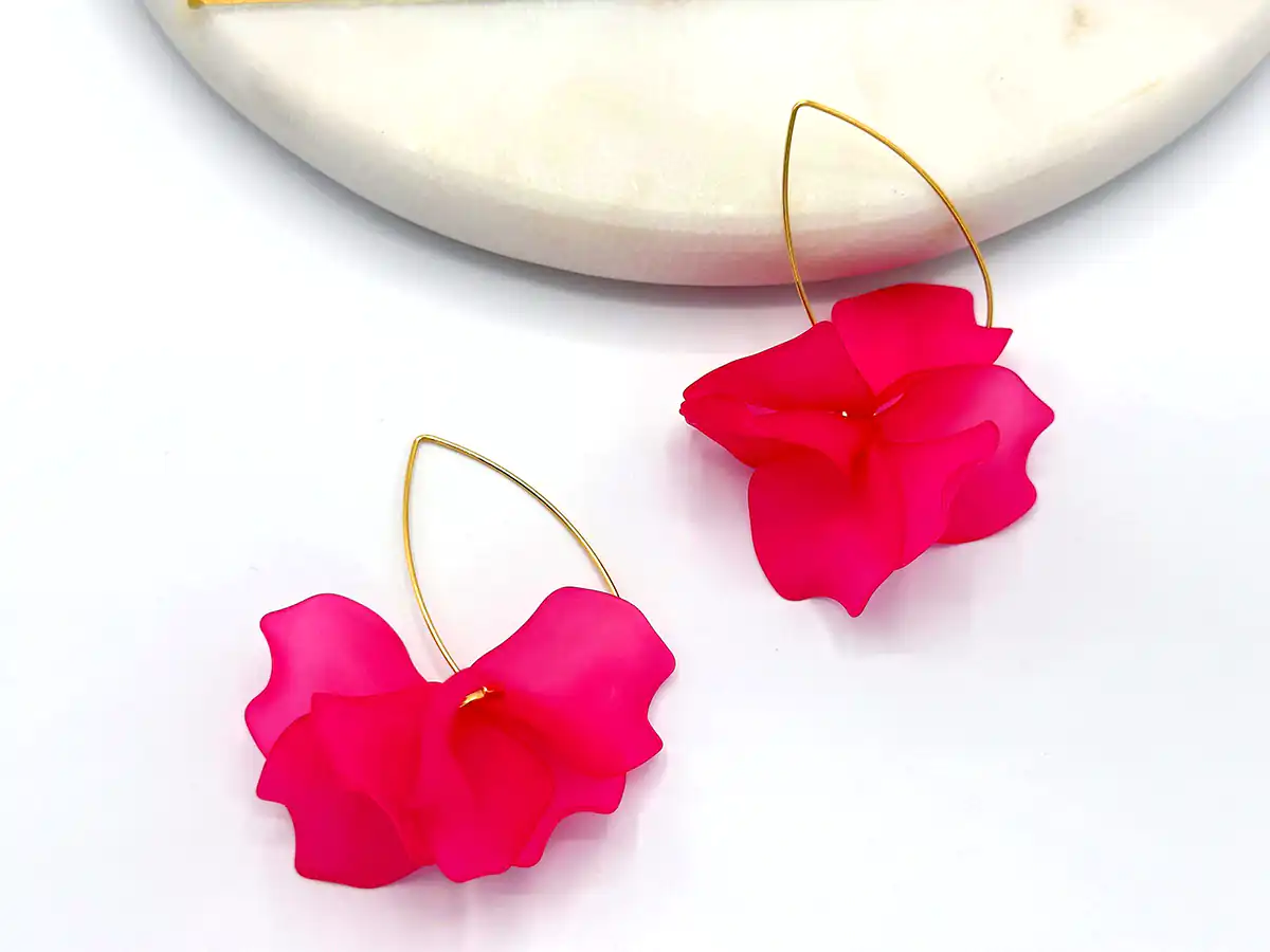 گوشواره فانتزی پارچه ای 