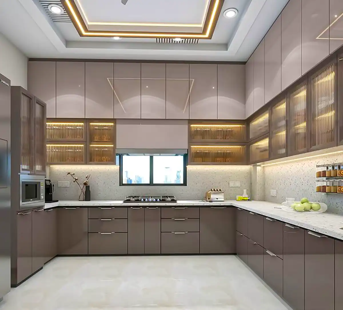 طرح جدید کابینت رنگی