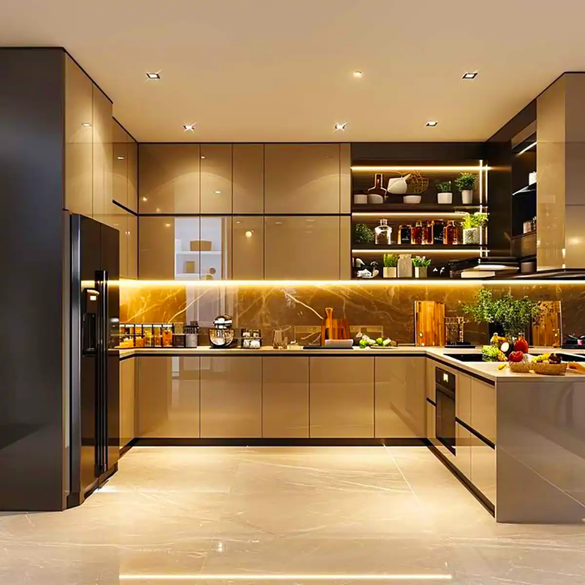 طرح جدید کابینت رنگی