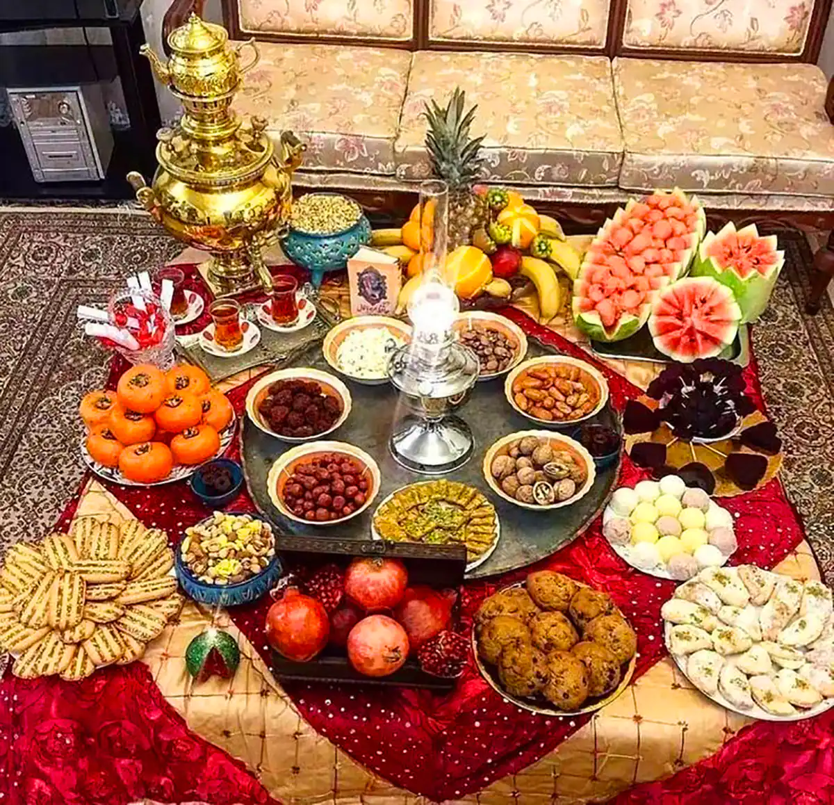 ترئین سفره شب چله