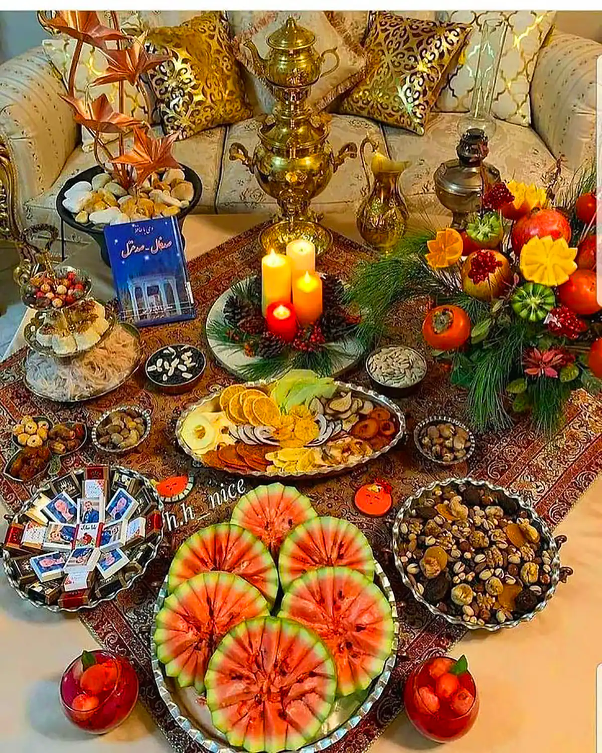 ترئین سفره شب چله