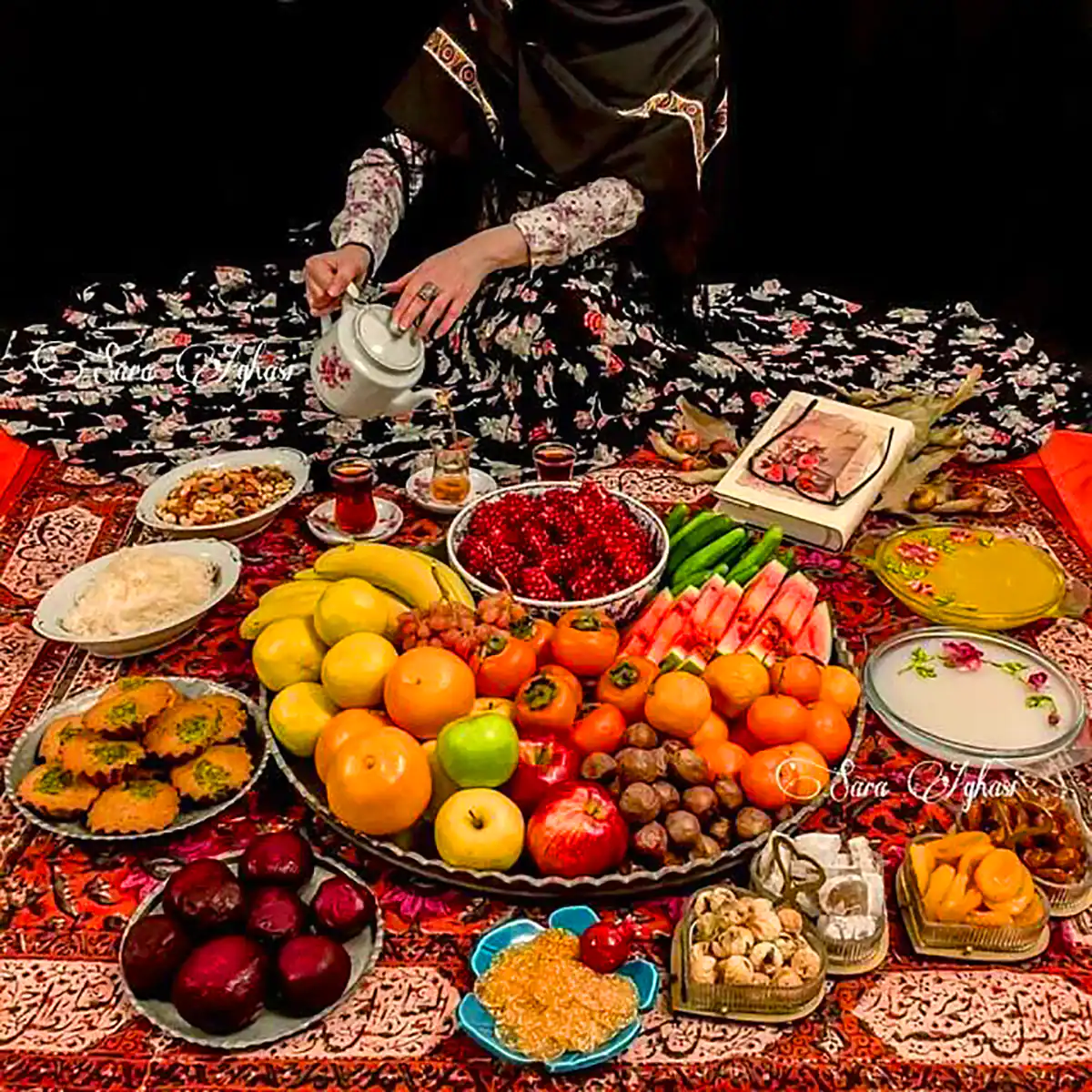 ترئین سفره شب چله